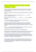 BQA CERTIFICATION FINAL EXAMS CORRECT 100&percnt;
