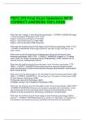 PSYC 375 Final Exam Questions WITH  CORRECT ANSWERS 100&percnt; PASS