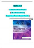 TEST BANK - Lewis Medical Surgical Nursing&comma; 12th Edition &lpar;Harding&rpar;&comma; Chapters 1 - 69 &vert; All Chapters Verified 2025 UPDATES