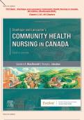 Test Bank - Stanhope and Lancasters Community Health Nursing in Canada&comma; 4th Edition &lpar;MacDonald&comma;2025&rpar;&comma; Chapter 1-18 &vert; All Chapters