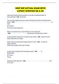 IHOP SOP ACTUAL EXAM 