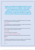 MARYLAND DRIVER IMPROVEMENT EXAM  2025 WITH ACTUAL CORRECT QUESTIONS  AND VERIFIED DETAILED ANSWERS  &vert;FREQUENTLY TESTED QUESTIONS AND  SOLUTIONS &vert;ALREADY GRADED A&plus;&vert;BRAND  NEW&excl;&excl;&vert;LATEST UPDATE&vert;GUARANTEED PASS