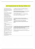 ATI Fundamentals for Nursing Edition 11&period;0