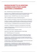 MASSACHUSETTS 2A HOISTING LICENSE EXAM STUDY GUIDE QESTIONS & ANSWERS&excl;&excl;