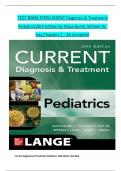 Test Bank For CURRENT Diagnosis & Treatment Pediatrics&comma; 26th Edition by Maya Bunik&semi; William W&period; Hay&comma; Complete Chapters 1 - 46&comma; Updated Newest Version