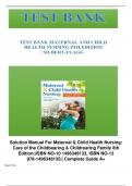 test bank For Maternal & Child Health Nursing 8th edition