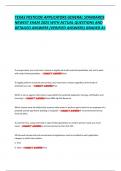 TEXAS PESTICIDE APPLICATORS GENERAL STANDARDS  NEWEST EXAM 2025 WITH ACTUAL QUESTIONS AND  DETAILED ANSWERS &lpar;VERIFIED ANSWERS&rpar; GRADED A&plus;