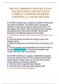 NBCOT CARDIOPULMONARY EXAM 2025 QUESTIONS AND DETAILED CORRECT ANSWERS &lpar;VERIFIED ANSWERS&rpar; &vert; A&plus; GRADE 2025-2026