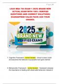 LSUS MBA 704 EXAM 1 2025&vert; BRAND NEW  ACTUAL EXAM WITH 100&percnt; VERIFIED  QUESTIONS AND CORRECT SOLUTIONS&vert;  GUARANTEED VALUE PACK&vert; ACE YOUR  GRADES&period;