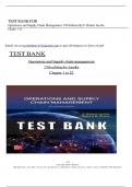 TEST BANK For Operations and Supply Chain Management&comma; 17th Edition by &lpar;F&period; Robert Jacobs&comma; 2024&rpar;&comma; Verified Chapters 1 - 22&comma; Complete Newest Version&comma; ISBN10&colon; 1265071276 &vert; ISBN13&colon; 9781265071271