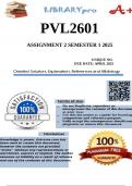 PVL2601 Assignment 2 (100% COMPLETE ANSWERS) Semester 1 2025
