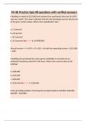 PA RE Practice Quiz &num;8 questions with verified answers