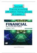 Solution Manual For Financial Accounting&comma; 13th Edition by C William Thomas and Wendy M&period; Tietz&comma; Verified Chapters 1 - 12&comma; Complete Newest Version