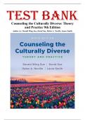 Test Bank for Counseling the Culturally Diverse&colon; Theory and Practice 9th Edition by Derald Wing Sue