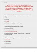 ACSM CPT EXAM AND PRACTICE EXAM NEWEST 2025&sol; 2026 TEST BANK&vert; COMPLETE 300 REAL EXAM QUESTIONS AND CORRECT VERIFIED ANSWERS&sol; ALREADY GRADED A&plus;&vert; ACSM CPT EXAM REVIEW &lpar;BRAND NEW&excl;&excl;&rpar;