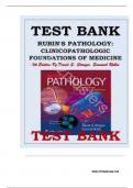 Test Bank For Rubin's Pathology&colon; Clinicopathologic Foundations of Medicine 7th Edition by Strayer ISBN&colon;9781451183900&comma; All 34 Chapters Covered&comma; Verified Latest Edition
