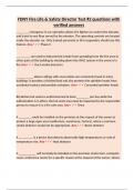 FDNY Fire Life & Safety Director Test &num;2 questions with verified answers
