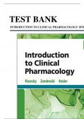Test Bank for Introduction to Clinical Pharmacology 11th Edition by Visovsky &lpar;All Chapters Included&rpar;&period; Newest Version already graded A&plus;