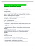 NSG 120 Pathophysiology Final  Exam Questions And Answers &vert; Verified