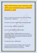 ABCTE MSE Practice Exam Questions with 100- Correct Detailed Answers ALREADY GRADED A+