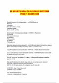 ALL IB SPORTS SCIENCE PACKAGED EXAMS&colon; QUESTIONS WITH 100&percnt; VERIFIED ANSWERS LATEST UPDATED