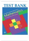 Test Bank for A Problem Solving Approach to Mathematics for Elementary School Teachers