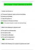 2025 CNA Chapter 3 Exam Actual Qs & Ans to Pass the Exam&comma; 100&percnt; Verified - PDF