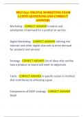 MGT 6311- DIGITAL MARKETING EXAM   LATEST QUESTIONS AND CORRECT  ANSWERS