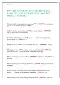 BOAT ED TEMPORARY BOATERS TEST EXAM LATEST UPDATE WITH ALL QUESTIONS AND CORRECT ANSWERS