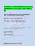 AGILE SAFE 6&period;0 Certification Exam Questions and Answers Latest Updates 2025 GRADED A&plus;