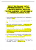 WA UST Site Assessor LATEST UPDATED 2025&sol;2026 Exam WITH COMPLETE Questions With SURE VERIFIED ANSWERS 100&percnt; GRADED AT A&plus; SURE GUARANTEED PASS&excl;&excl;