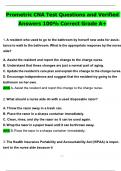 2025 CNA Prometric  Test Actual Qs & Ans to Pass the Exam&comma; 100&percnt; Verified - PDF