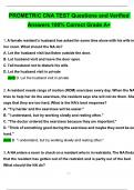 2025 CNA Prometric Test Actual Qs & Ans to Pass the Exam&comma; 100&percnt; Verified - PDF