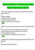 2025 CNA Prometric  Exam 1 Actual Qs & Ans to Pass the Exam&comma; 100&percnt; Verified - PDF