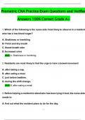 2025 CNA Prometric Practice Exam Actual Qs & Ans to Pass the Exam&comma; 100&percnt; Verified - PDF