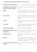 McKissock Basic Appraisal Principles I Final Exam Quiz