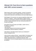IHI From Error to Harm questions with 100- correct answers&period;