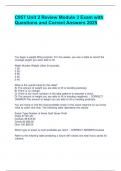 C957 Unit 2 Review Module 3 Exam with Questions and Correct Answers 2025&period;