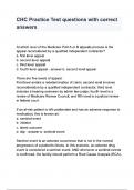CHC Practice Test questions with correct answers&period;