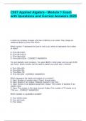 C957 Applied Algebra - Module 1 Exam with Questions and Correct Answers 2025&period;