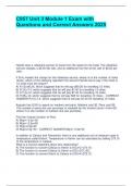 C957 Unit 3 Module 1 Exam with Questions and Correct Answers 2025&period;