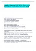 C957 WGU EXAM BUNDLE WITH COMPLETE SOLUTIONS