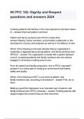 IHI PFC 102 Dignity and Respect questions and answers 2024