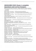 GEOG1900 CSCC Exam 1 complete Questions and correct Answers