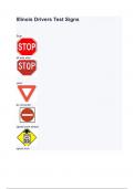 Illinois Drivers Test Signs questions and answers