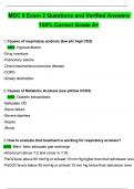 2025 MDC II - Exam 2 Actual Qs & Ans to Pass the Exam&comma; 100&percnt; Verified - PDF