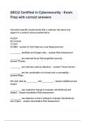 &lpar;ISC&rpar;2 Certified in Cybersecurity - Exam Prep with correct answers
