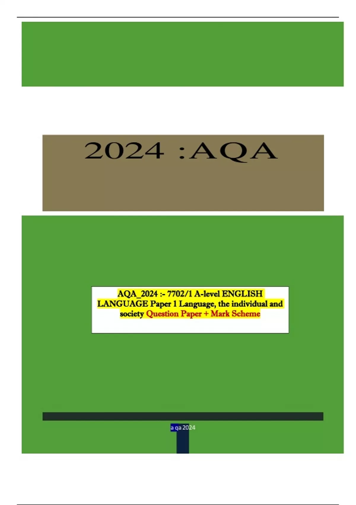 107. aqa a level slr15 translators - craig 'n' dave... AQA_2024 :- 7702/1 A-level ENGLISH LANGUAGE Paper 1 Language, the ...