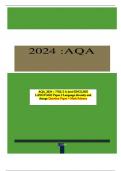 AQA&lowbar;2024 &colon;- 7702&sol;2 A-level ENGLISH LANGUAGE Paper 2 Language diversity and change Question Paper &plus; Mark Scheme