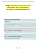 CPSI Practice Exam Questions with Detailed Verified  Answers &lpar;100&percnt; Correct Answers&rpar; Graded A&plus; &lpar;Most recent version of the CPSI Course Manual and Field Guide&rpar;